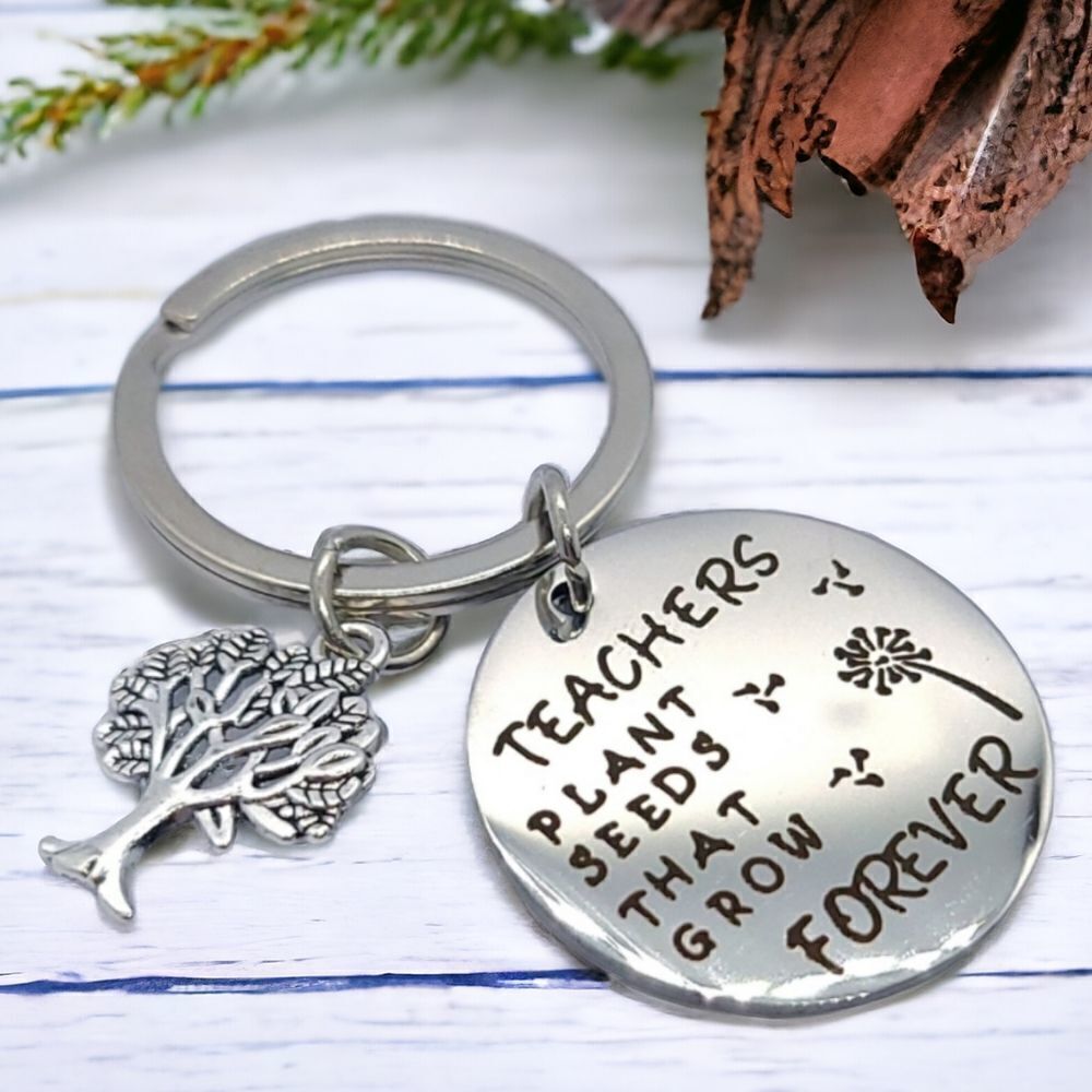 Teacher Keychain Keyring Gift Cute School Appreciation Key Chain